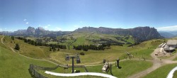 Archiv Foto Webcam Panorama der Seiser Alm von der Puflatsch Bergstation 11:00