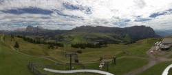 Archiv Foto Webcam Panorama der Seiser Alm von der Puflatsch Bergstation 13:00