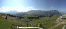 Archiv Foto Webcam Panorama der Seiser Alm von der Puflatsch Bergstation 09:00