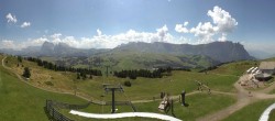 Archiv Foto Webcam Panorama der Seiser Alm von der Puflatsch Bergstation 11:00