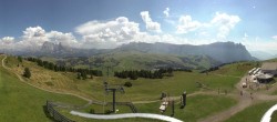 Archiv Foto Webcam Panorama der Seiser Alm von der Puflatsch Bergstation 13:00