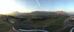 Archiv Foto Webcam Panorama der Seiser Alm von der Puflatsch Bergstation 05:00