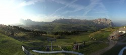 Archiv Foto Webcam Panorama der Seiser Alm von der Puflatsch Bergstation 06:00