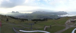 Archiv Foto Webcam Panorama der Seiser Alm von der Puflatsch Bergstation 06:00