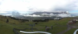 Archiv Foto Webcam Panorama der Seiser Alm von der Puflatsch Bergstation 08:00