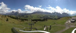 Archiv Foto Webcam Panorama der Seiser Alm von der Puflatsch Bergstation 13:00