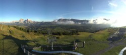 Archiv Foto Webcam Panorama der Seiser Alm von der Puflatsch Bergstation 17:00