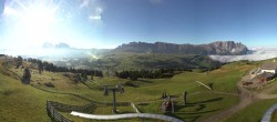 Archiv Foto Webcam Panorama der Seiser Alm von der Puflatsch Bergstation 07:00