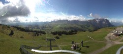 Archiv Foto Webcam Panorama der Seiser Alm von der Puflatsch Bergstation 09:00