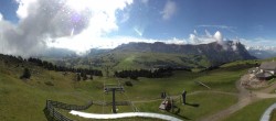 Archived image Webcam Alpe di Siusi: View from the Puflatsch Mountain Station 10:00