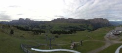 Archiv Foto Webcam Panorama der Seiser Alm von der Puflatsch Bergstation 08:00