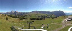 Archiv Foto Webcam Panorama der Seiser Alm von der Puflatsch Bergstation 13:00