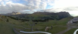 Archiv Foto Webcam Panorama der Seiser Alm von der Puflatsch Bergstation 17:00