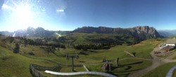 Archiv Foto Webcam Panorama der Seiser Alm von der Puflatsch Bergstation 07:00