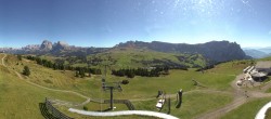 Archiv Foto Webcam Panorama der Seiser Alm von der Puflatsch Bergstation 13:00