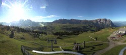 Archiv Foto Webcam Panorama der Seiser Alm von der Puflatsch Bergstation 02:00