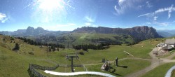 Archiv Foto Webcam Panorama der Seiser Alm von der Puflatsch Bergstation 04:00