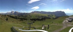 Archiv Foto Webcam Panorama der Seiser Alm von der Puflatsch Bergstation 08:00