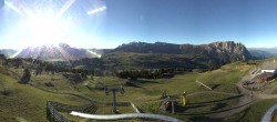 Archiv Foto Webcam Panorama der Seiser Alm von der Puflatsch Bergstation 07:00