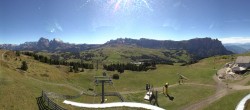 Archiv Foto Webcam Panorama der Seiser Alm von der Puflatsch Bergstation 11:00