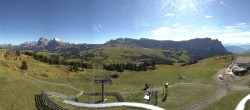 Archiv Foto Webcam Panorama der Seiser Alm von der Puflatsch Bergstation 13:00