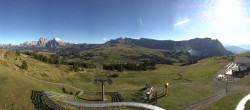 Archiv Foto Webcam Panorama der Seiser Alm von der Puflatsch Bergstation 15:00