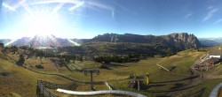 Archiv Foto Webcam Panorama der Seiser Alm von der Puflatsch Bergstation 07:00