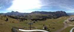 Archiv Foto Webcam Panorama der Seiser Alm von der Puflatsch Bergstation 09:00