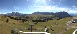 Archiv Foto Webcam Panorama der Seiser Alm von der Puflatsch Bergstation 11:00