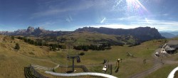 Archiv Foto Webcam Panorama der Seiser Alm von der Puflatsch Bergstation 13:00