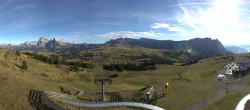 Archiv Foto Webcam Panorama der Seiser Alm von der Puflatsch Bergstation 15:00