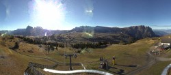 Archived image Webcam Alpe di Siusi: View from the Puflatsch Mountain Station 07:00