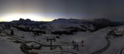 Archiv Foto Webcam Panorama der Seiser Alm von der Puflatsch Bergstation 05:00