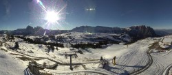 Archiv Foto Webcam Panorama der Seiser Alm von der Puflatsch Bergstation 07:00