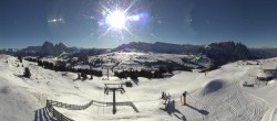 Archiv Foto Webcam Panorama der Seiser Alm von der Puflatsch Bergstation 09:00