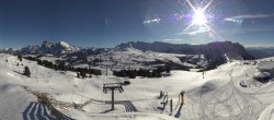 Archiv Foto Webcam Panorama der Seiser Alm von der Puflatsch Bergstation 13:00