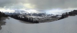 Archived image Webcam Alpe di Siusi: Panoramic view Mezdi mountain station 06:00