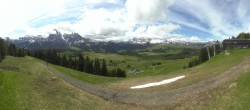 Archived image Webcam Alpe di Siusi: Panoramic view Mezdi mountain station 09:00