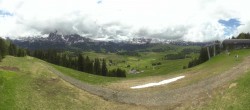 Archived image Webcam Alpe di Siusi: Panoramic view Mezdi mountain station 11:00