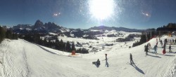 Archived image Webcam Alpe di Siusi: Panoramic view Mezdi mountain station 11:00