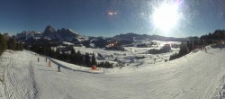 Archived image Webcam Alpe di Siusi: Panoramic view Mezdi mountain station 13:00