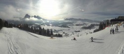 Archived image Webcam Alpe di Siusi: Panoramic view Mezdi mountain station 09:00