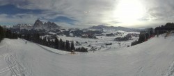 Archived image Webcam Alpe di Siusi: Panoramic view Mezdi mountain station 13:00