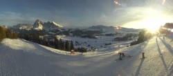 Archived image Webcam Alpe di Siusi: Panoramic view Mezdi mountain station 15:00