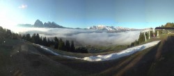 Archiv Foto Webcam Blick über Seiser Alm – Mezdi Bergstation 05:00