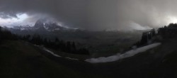 Archiv Foto Webcam Blick über Seiser Alm – Mezdi Bergstation 19:00