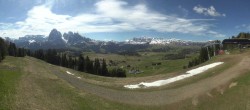 Archiv Foto Webcam Blick über Seiser Alm – Mezdi Bergstation 09:00