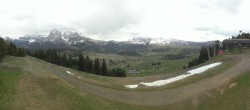 Archiv Foto Webcam Blick über Seiser Alm – Mezdi Bergstation 13:00