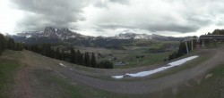 Archiv Foto Webcam Blick über Seiser Alm – Mezdi Bergstation 17:00