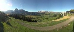 Archiv Foto Webcam Blick über Seiser Alm – Mezdi Bergstation 06:00